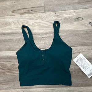 Lululemon Henley align tank size 4 storm teal